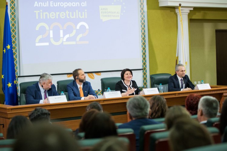 Ministrul Anatolie Topală a participat astăzi la evenimentul „Fă-ți vocea auzită!”, dedicat Anului European al Tineretului