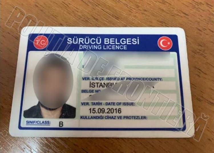Cetățean al Turciei, depistat cu permisul de conducere falsificat