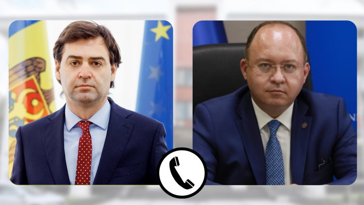Nicu Popescu a avut o convorbire telefonică cu ministrul afacerilor externe al României, Bogdan Aurescu