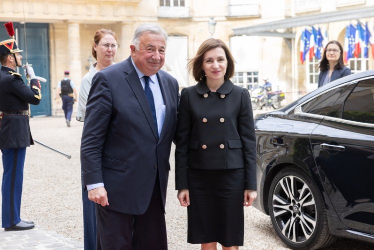 Șefa statului s-a întâlnit, la Paris, cu Gérard Larcher, Președintele Camerei Superioare a legislativului francez