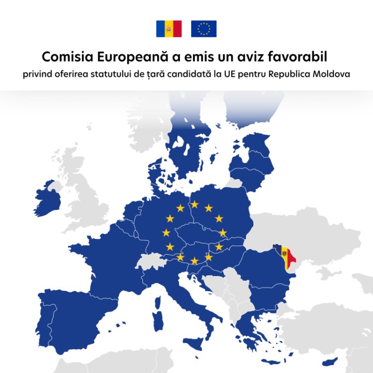 Președinta Maia Sandu salută opinia Comisiei Europene privind statutul de candidat la UE pentru Republica Moldova: „Este speranța de care au nevoie cetățenii noștri”