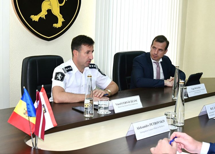 Întrevedere oficială a șefului IGP cu delegația Ambasadei Republicii Letonia în Republica Moldova