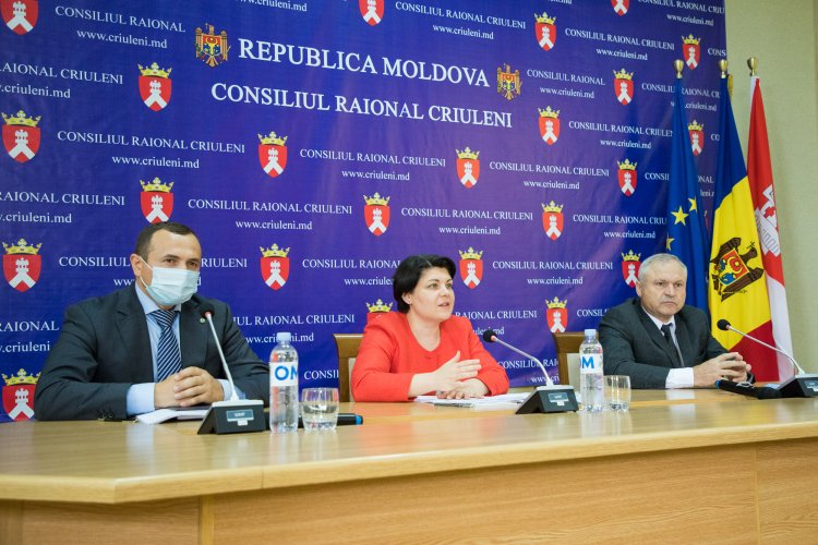 Prim-ministra Natalia Gavrilița, în discuții cu primarii raionului Criuleni