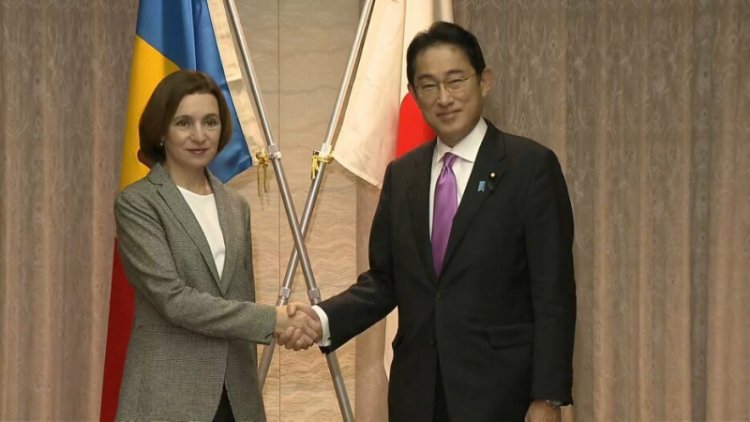 Șefa statului a discutat relațiile moldo-japoneze cu premierul nipon, Fumio Kishida
