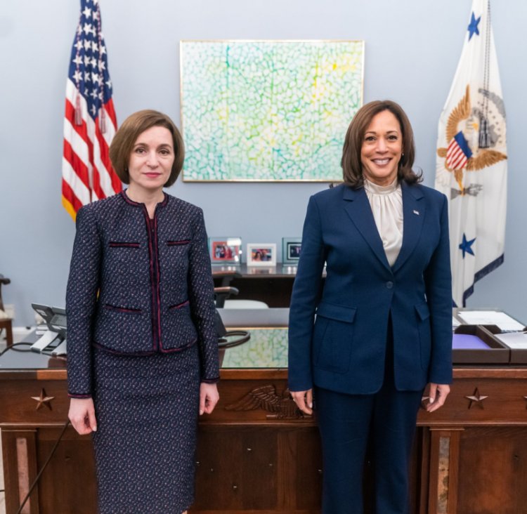 Lidera de la Chișinău s-a întâlnit cu Kamala Harris, vicepreședinta Statelor Unite ale Americii