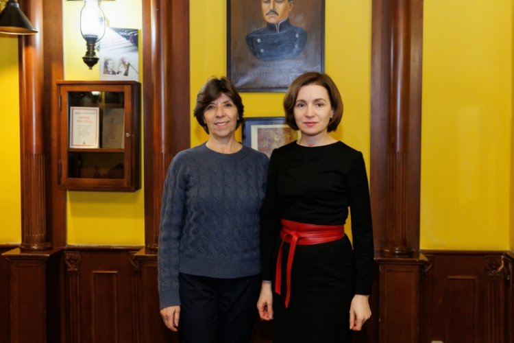 Președinta Maia Sandu s-a întâlnit cu Ministra pentru Europa și Afaceri Externe a Franței, Catherine Colonna