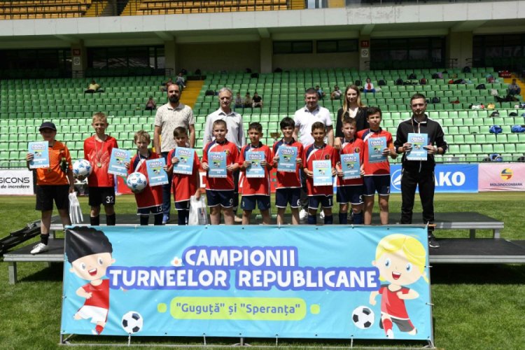 Turneele republicane de fotbal pentru copii „Guguță” și „Speranța” și-au desemnat câștigătorii