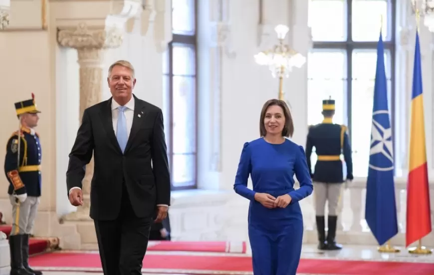La București, Președinta Maia Sandu s-a văzut cu Președintele Klaus Iohannis