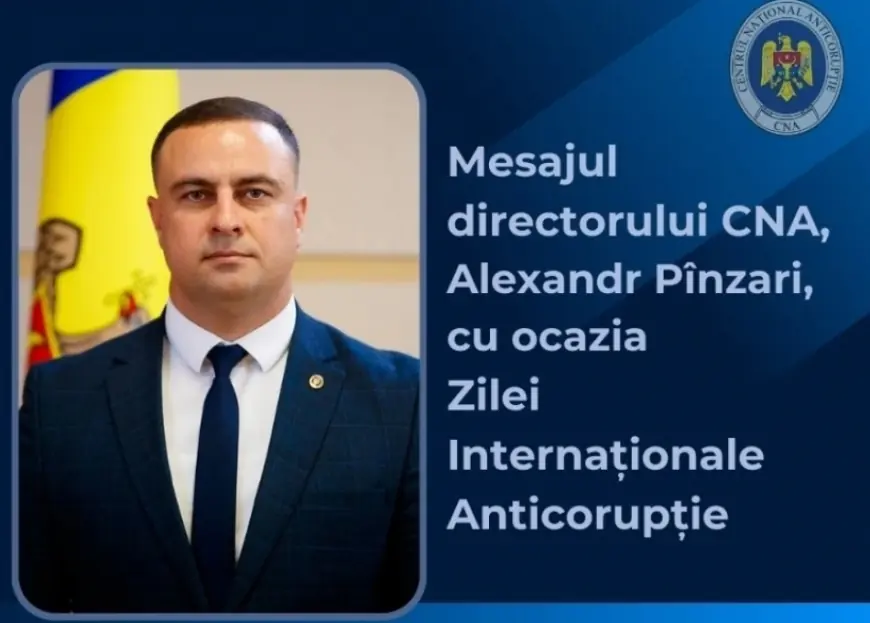 Mesajul directorului Centrului Național Anticorupție, Alexandr Pînzari, cu ocazia Zilei Internaționale Anticorupție